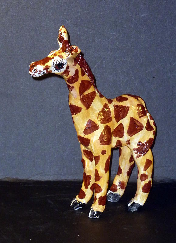 Giraffe Sculpture - The Giraffe  by Debbie Limoli