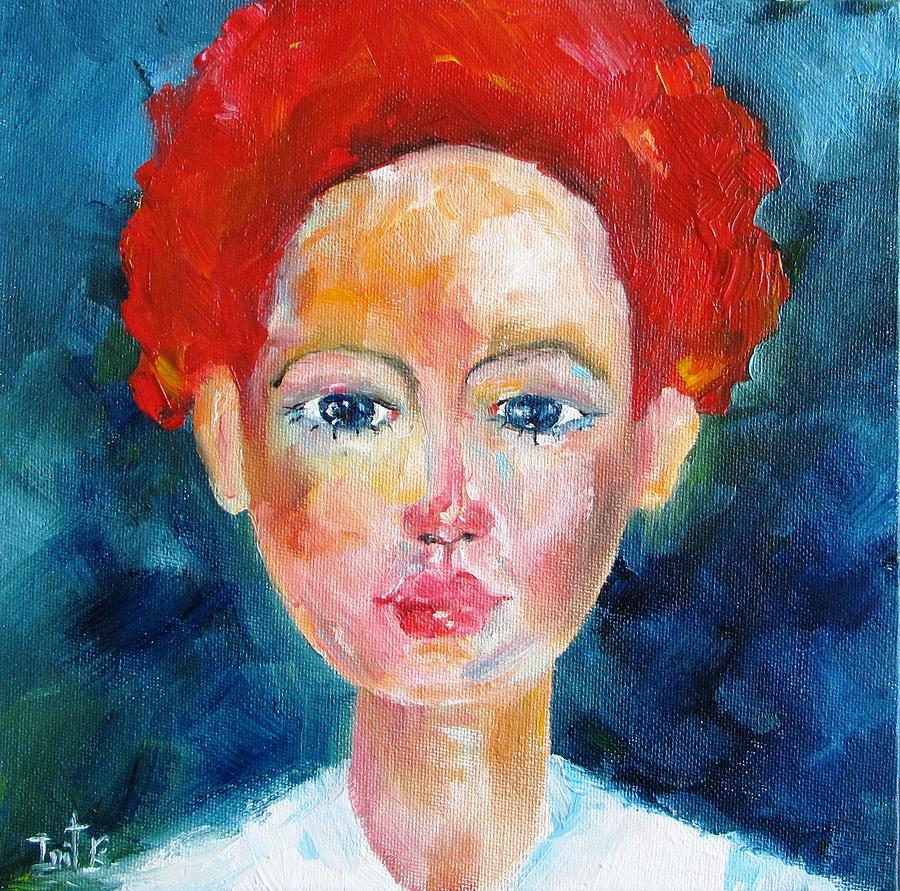 The Girl She Used To Be Painting by Irit Bourla - Pixels