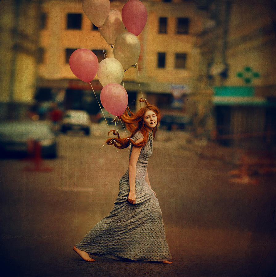 The Girl With Balloons Photograph By Anka Zhuravleva