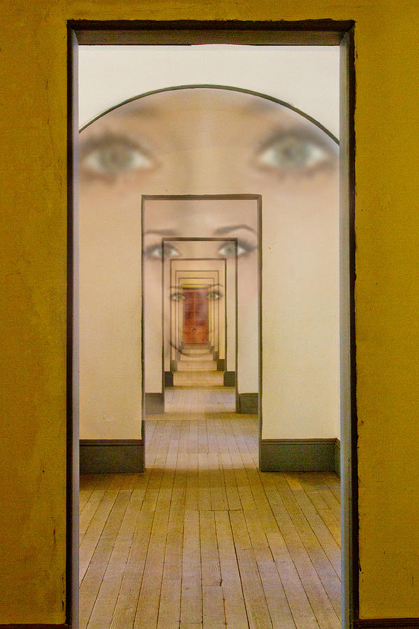Eyes Digital Art - The Girl With Far Away Eyes by Bill Gallagher