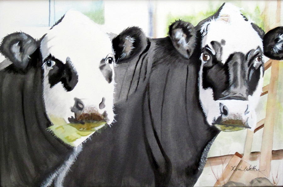 The Girls Next Door to WVFC Painting by Kimberly Walker