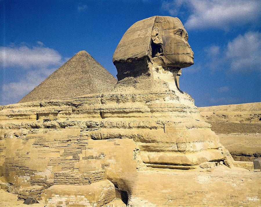 Horizontal Photograph - The Giza Sphinx. 26th-25th C. Bc by Everett
