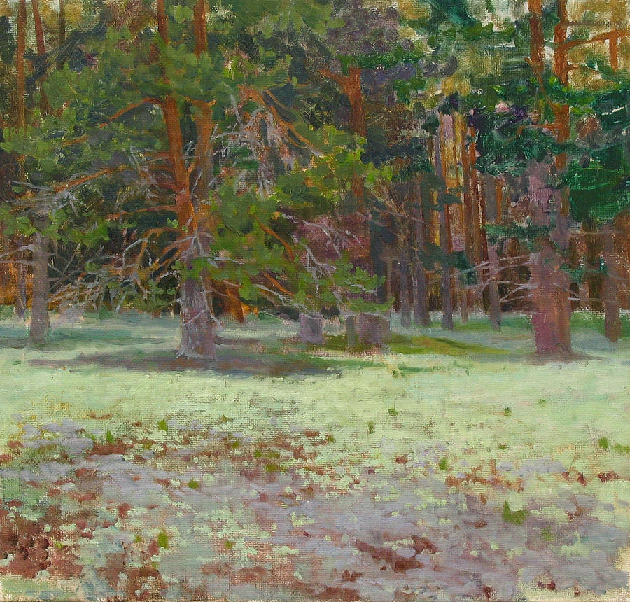 The Glade Covered With A Moss Painting