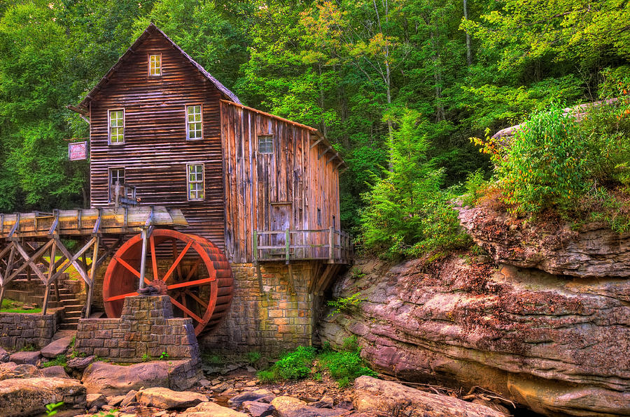 America Photograph - The Glade Creek Grist Mill by Gregory Ballos
