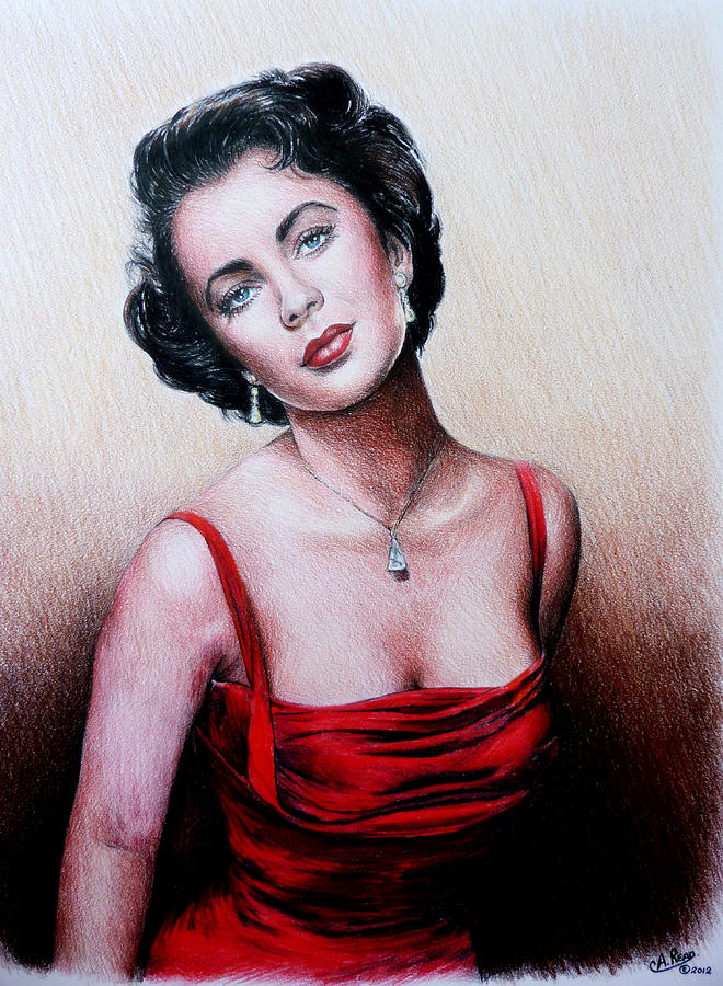 Elizabeth Taylor Painting - The Glamour Days by Andrew Read