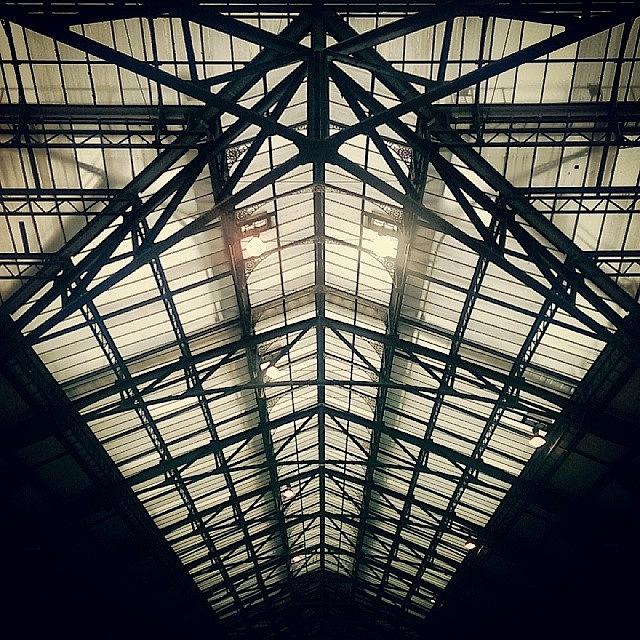 London Photograph - The Glass Roof At Liverpool Street by John Burley