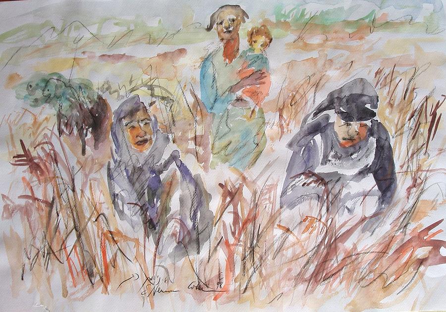 The Gleaners Painting by Esther Newman-Cohen