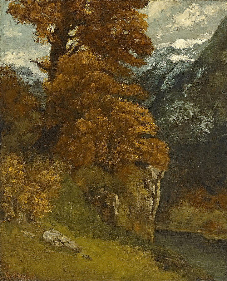 The Glen At Ornans, 1866 Painting by Gustave Courbet