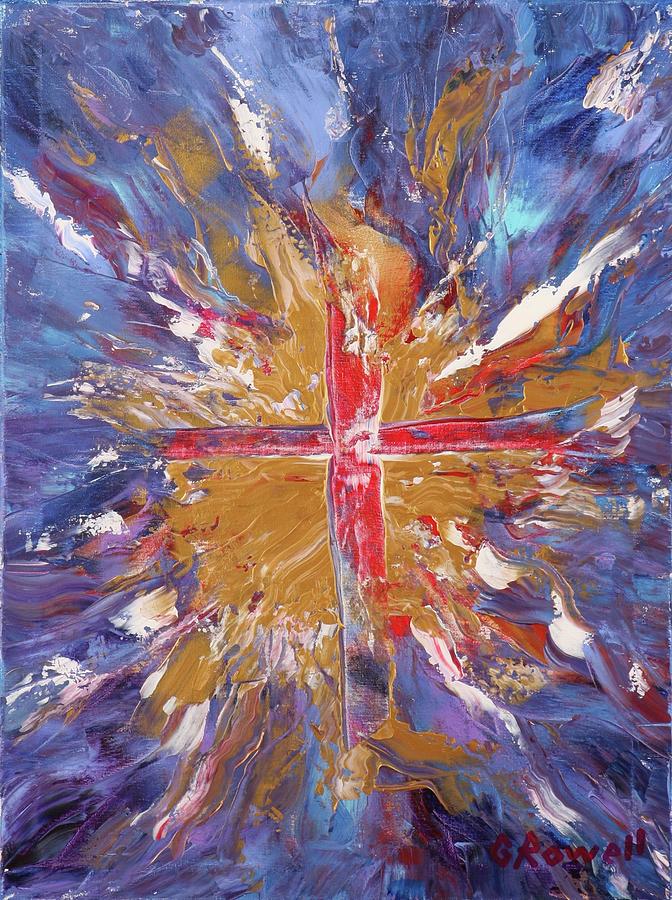 The Glory Of The Cross Painting by Gary Rowell - Fine Art America