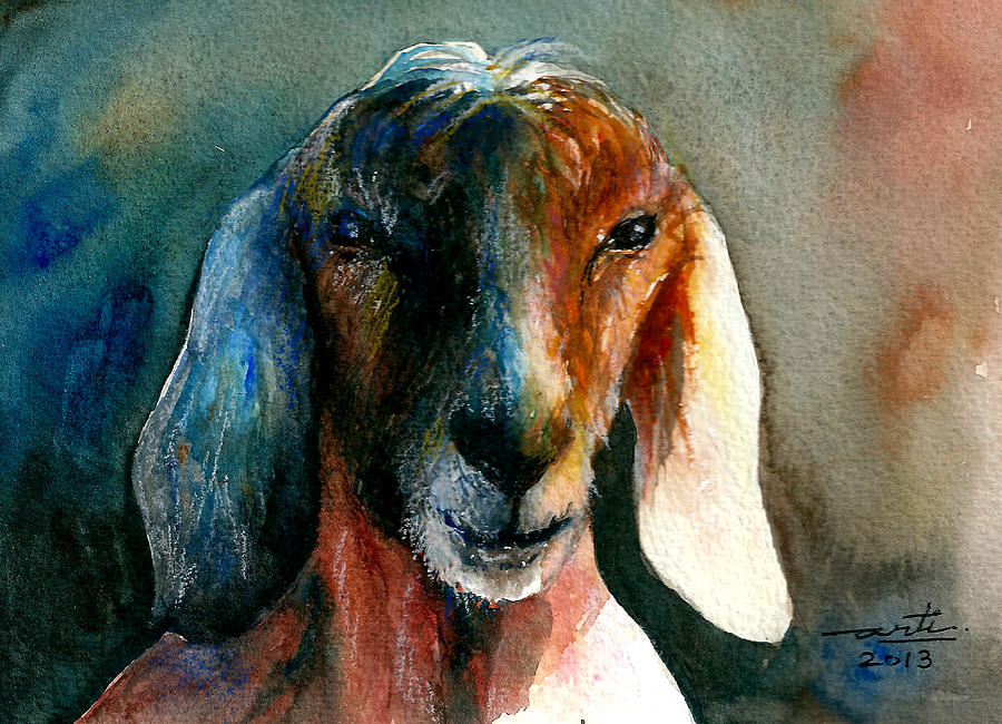 The Goat Painting by Arti Chauhan