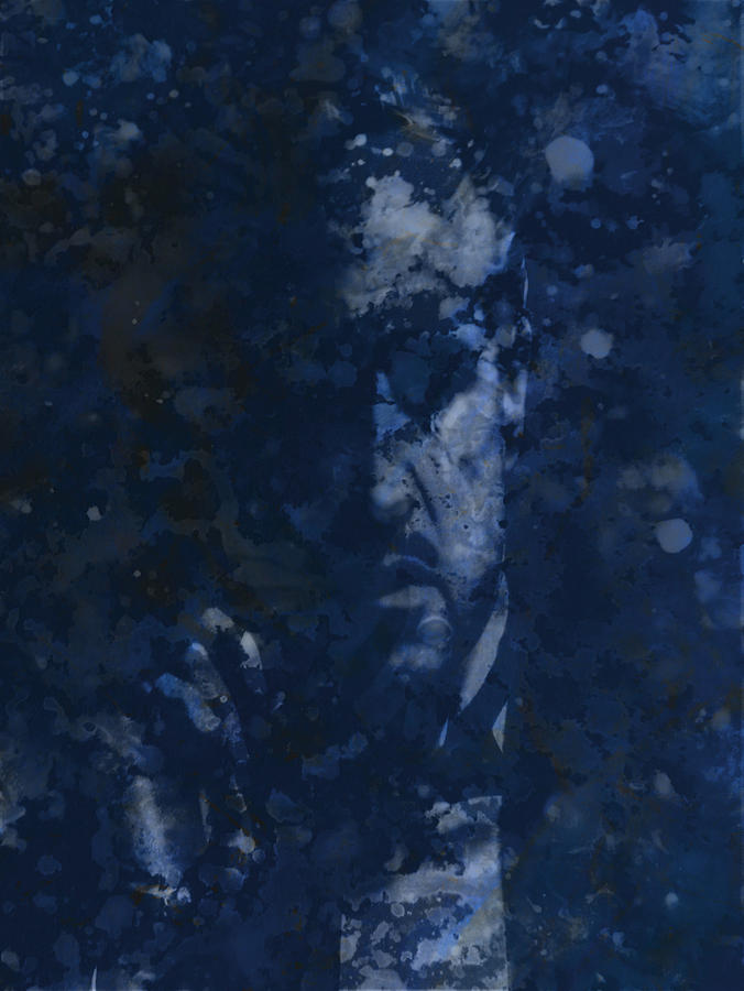 The Godfather Blue Splats Digital Art by Brian Reaves