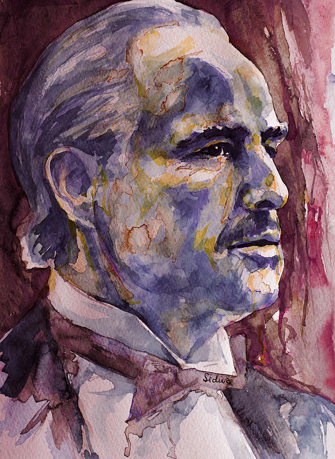 Marlon Brando Painting - The Godfather by Laur Iduc