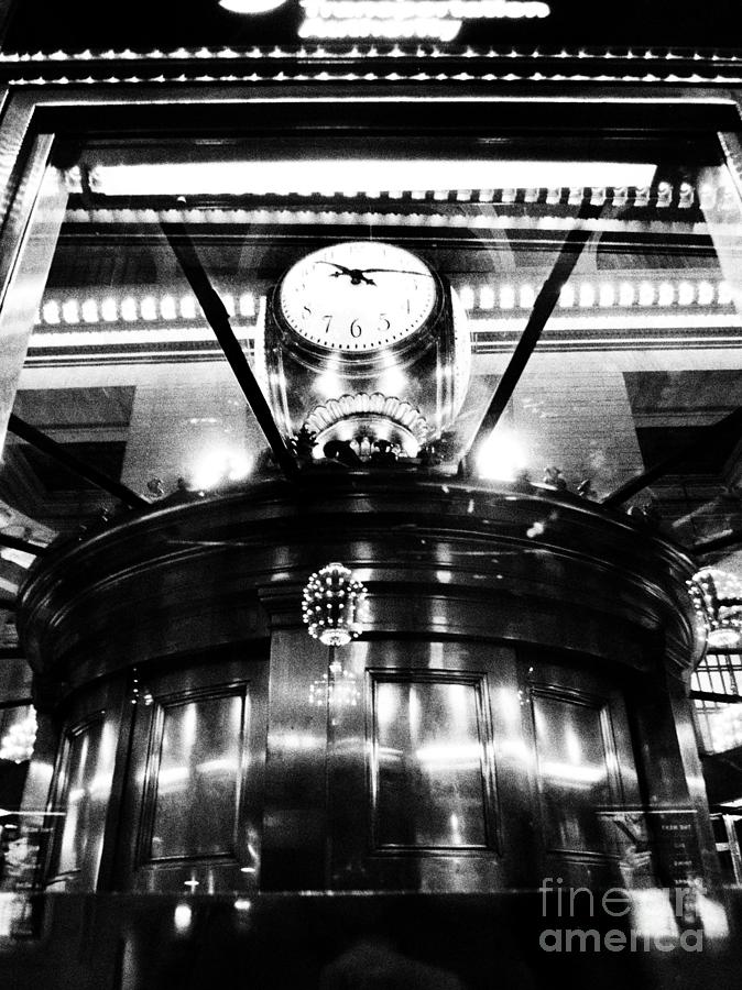 The Gods of Time - Clock at Grand Central Photograph by Miriam Danar