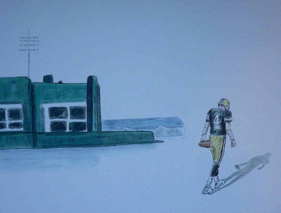 The Gold has left Green Bay Painting by Dan Wagner
