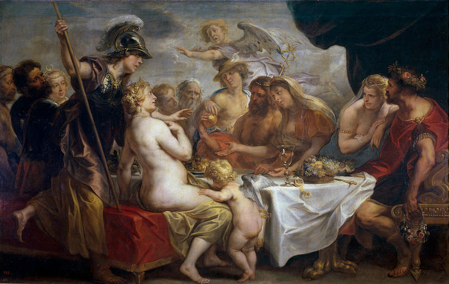 The Golden Apple of Discord Painting by Jacob Jordaens