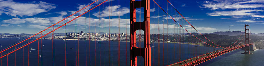 The Golden Gate Bridge and San Francisco Photograph by Joe Doherty