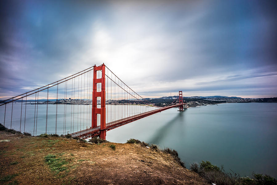 Architecture Photograph - The Golden Gate bridge in San Francisco by Giuseppe Milo