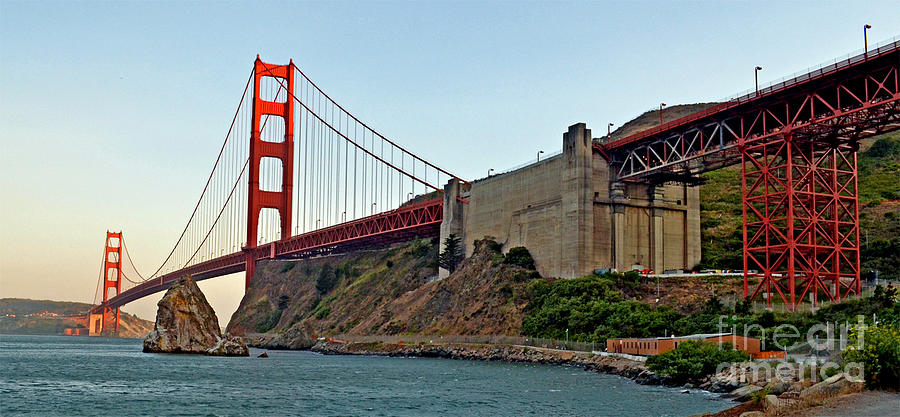 Golden Gate Bridge Photograph - The Golden Gate Bridge  by Jim Fitzpatrick