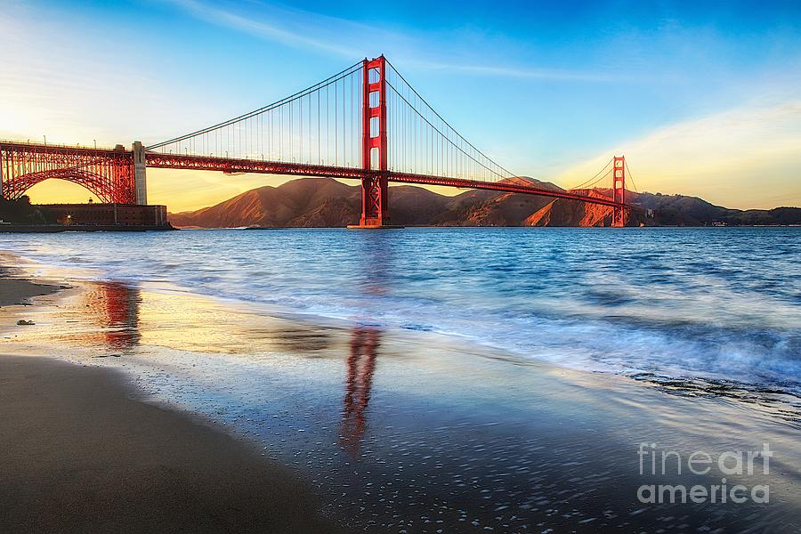 The Golden Gate Bridge Photograph by Mel Ashar