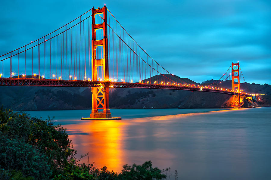 Golden Gate Bridge Photograph - The Golden Gate Bridge - San Francisco California by Gregory Ballos
