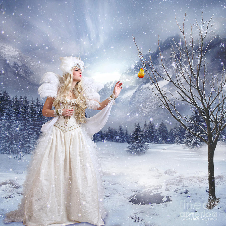 Fantasy Digital Art - The Golden Pear by Linda Lees