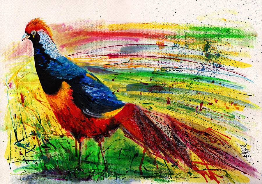 The Golden Pheasant Painting by Isabel Salvador
