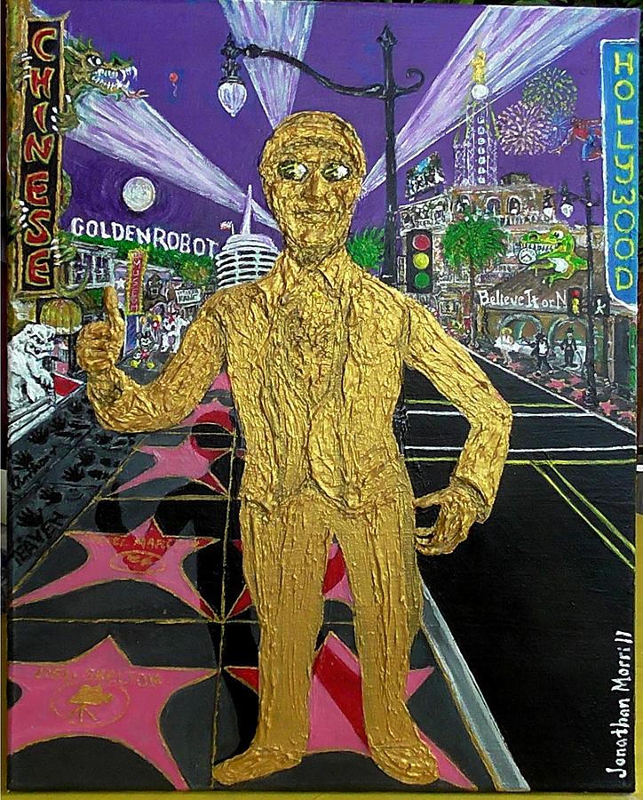 The Golden Robot Painting by Jonathan Morrill