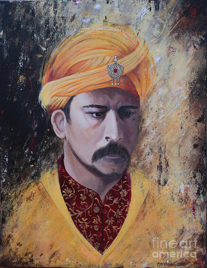 the Golden sultan Painting by Carol Bostan