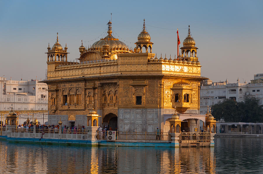 The Golden Temple, Amritsar, India at Sunrise Photograph by Malcolm P Chapman