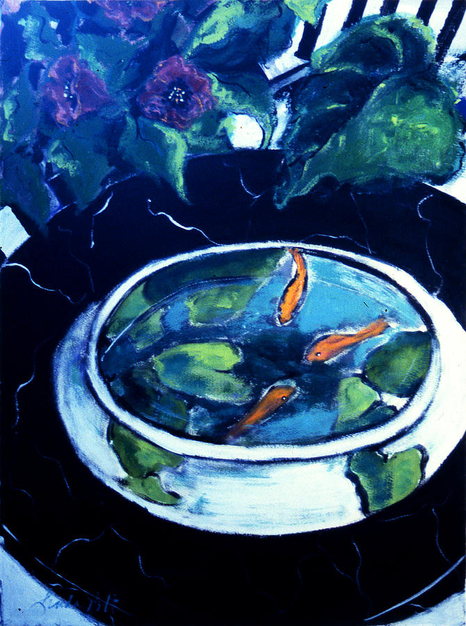 The Goldfish Bowl Painting by Linda Holt