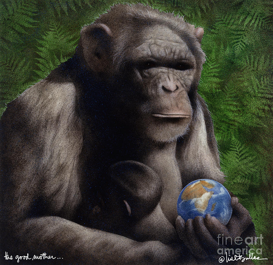 Wildlife Painting - The Good Mother... by Will Bullas