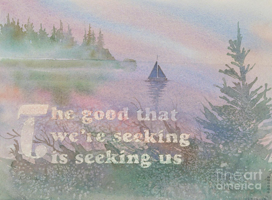 The Good that We Are Seeking Painting by Teresa Ascone