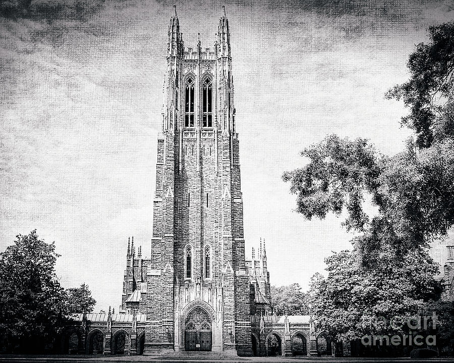 The Gothic Cathedral at Duke University Photograph by Kadwell Enz ...