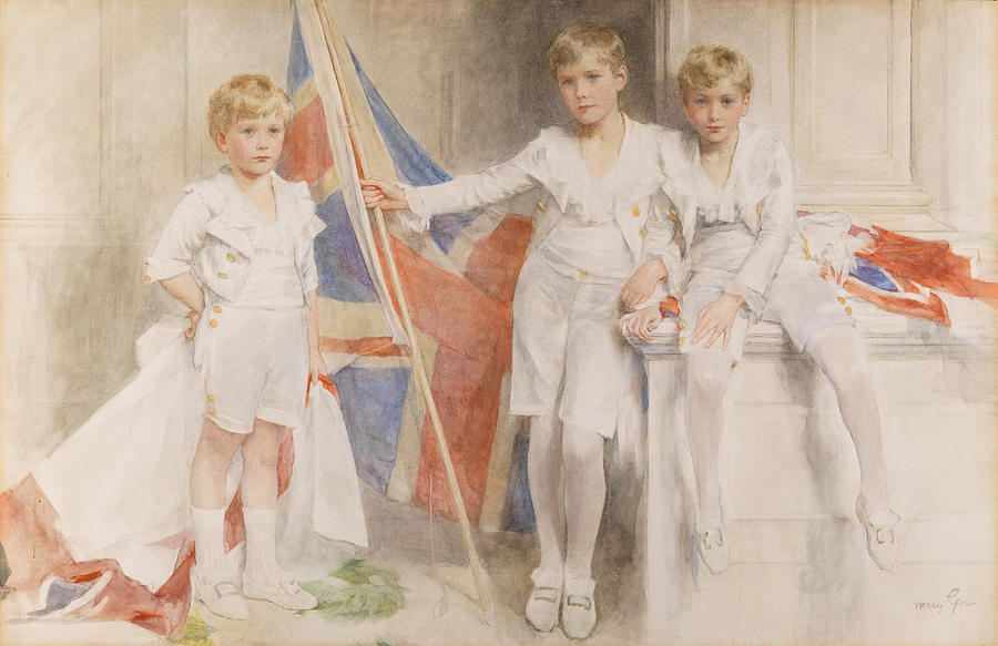 Summer Drawing - The Gow Brothers, 1914 by Mary L. Gow