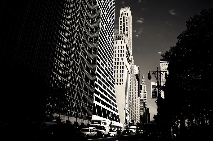 New York City Photograph - The Grace Building and the Chrysler Building - New York City by Vivienne Gucwa