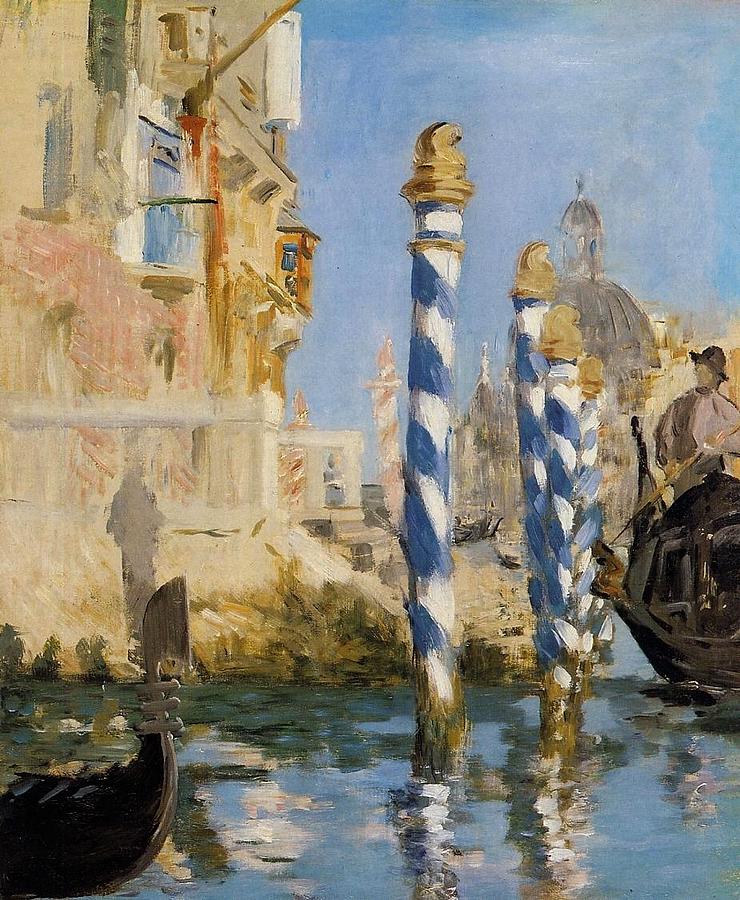 Edouard Manet Painting - The Grand Canal by Edouard Manet