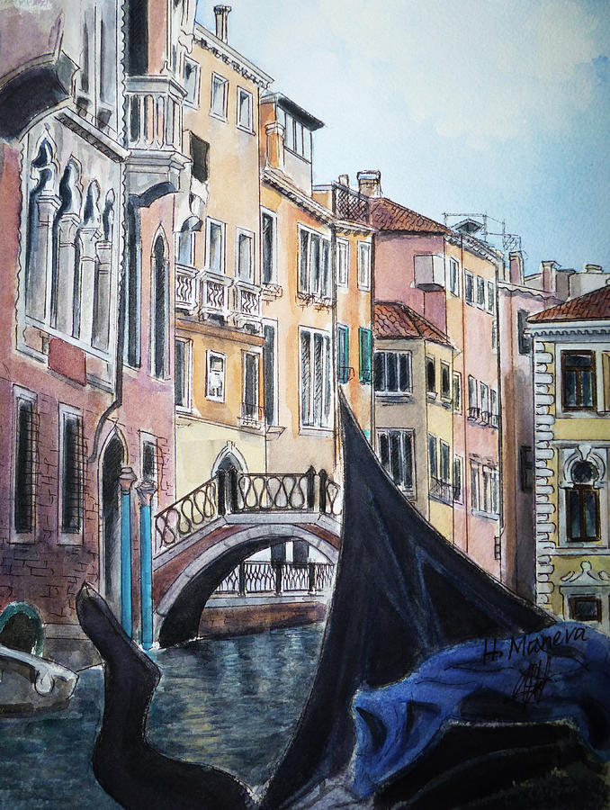The Grand Canal Painting by Henrieta Maneva