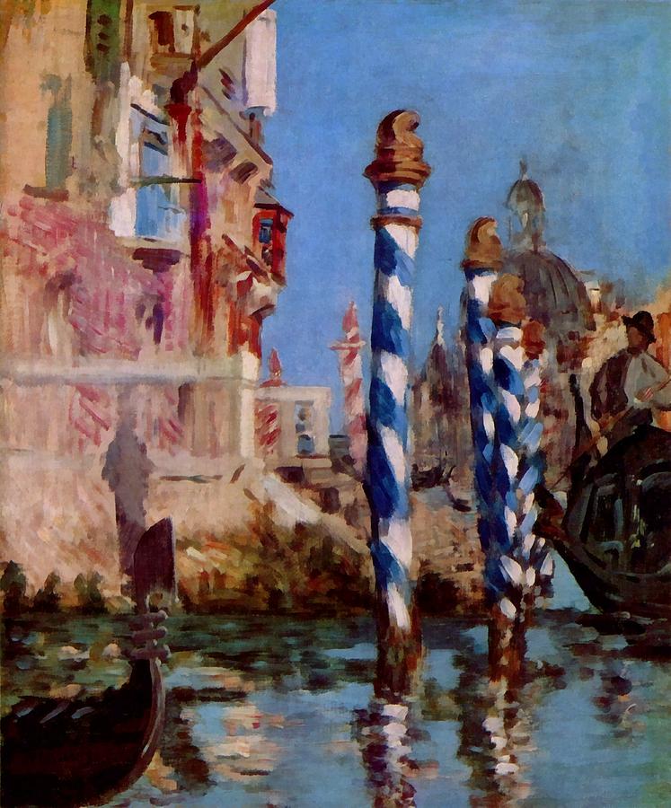 Edouard Manet Digital Art - The Grand Canal Venice by Edouard Manet