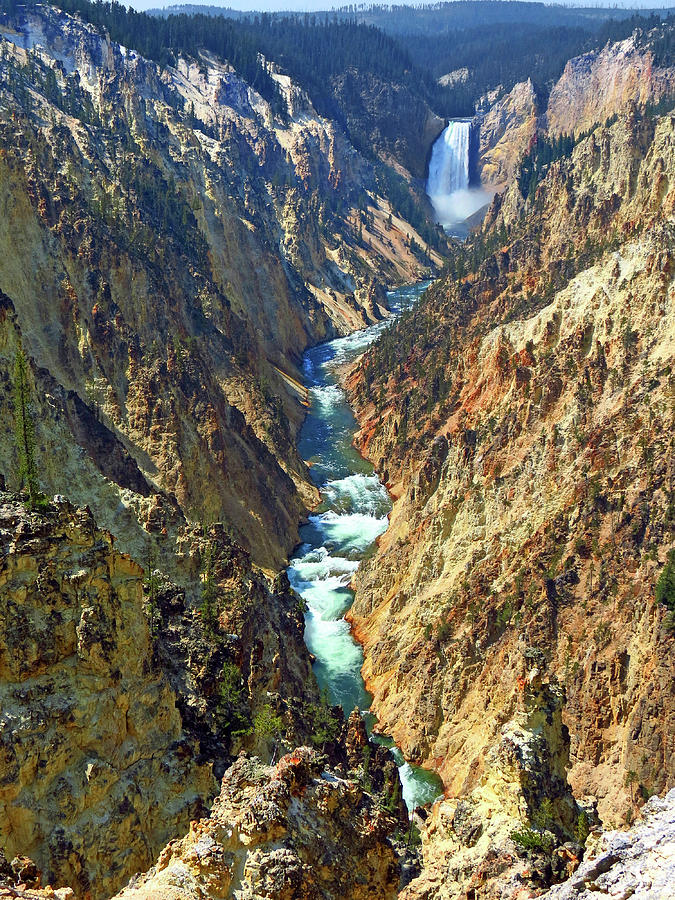 The Grand Canyon Of The Yellowstone Photograph by Photo By Bill Birtwhistle