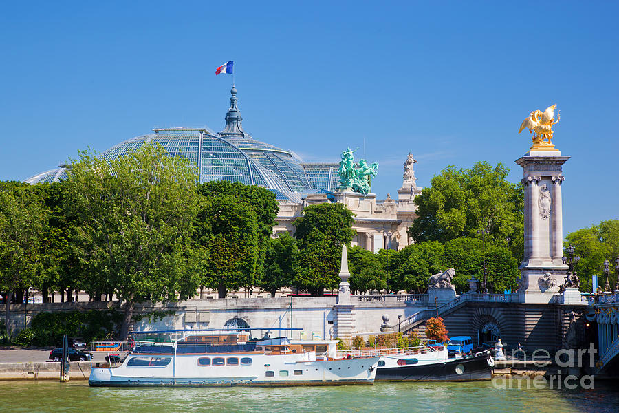 The Grand Palais And The Alexandre Bridge Paris Photograph