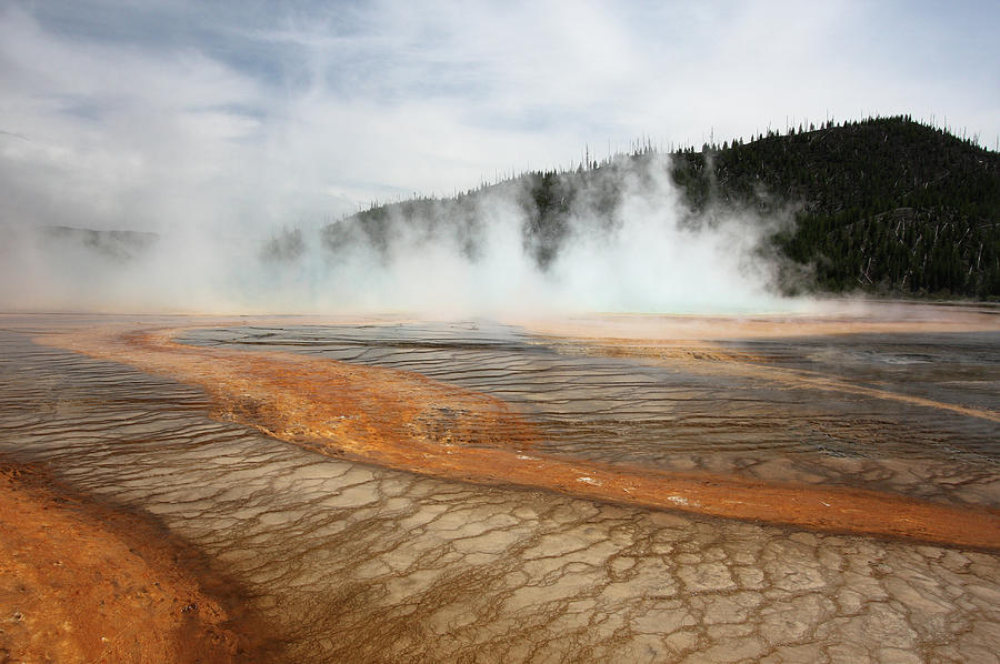 The Grand Prismatic Spring Photograph by Photo By Wayne Bierbaum; Annapolis, Maryland