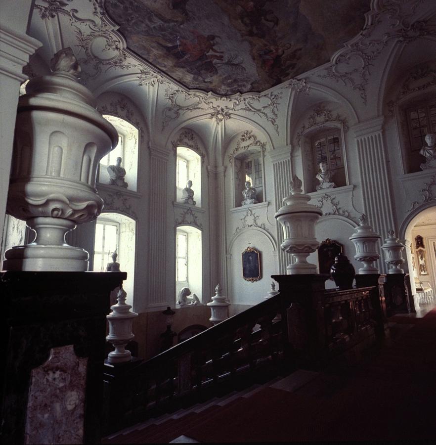 The Grand Staircase At Schloss Fasanerie Photograph by Horst P. Horst