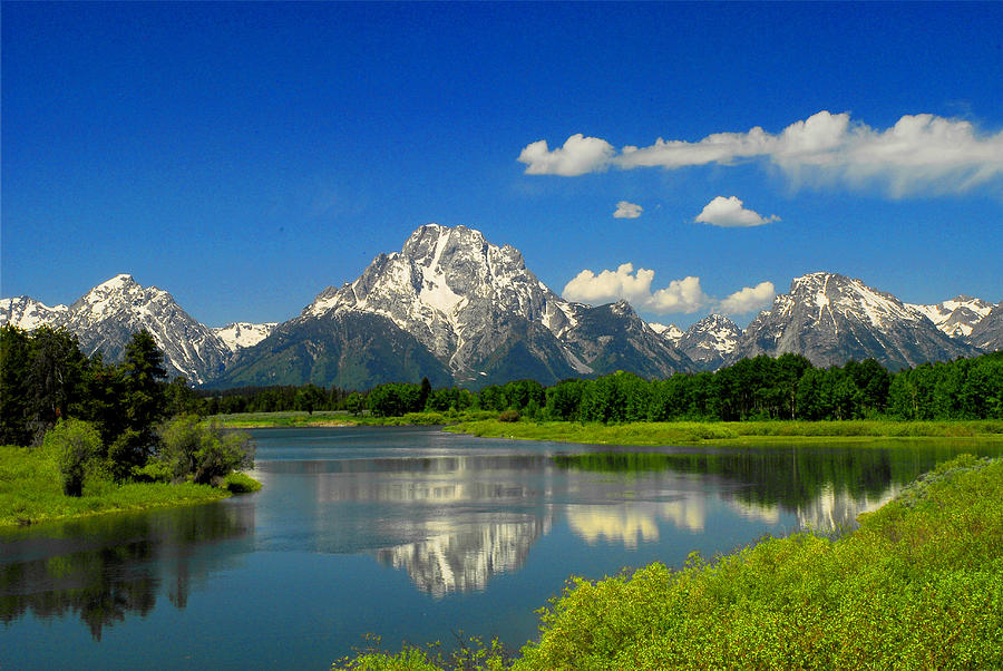 The Grand Tetons-Snake River Photograph by Frank Houck