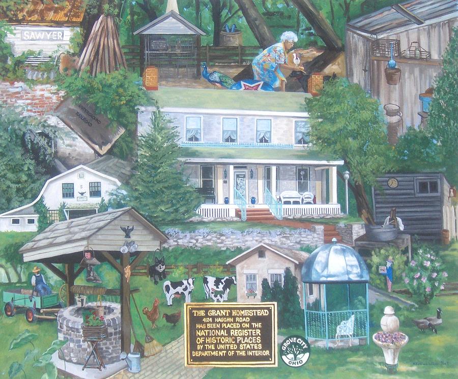 The Grant Homestead Painting by Victoria Kader Fine Art America