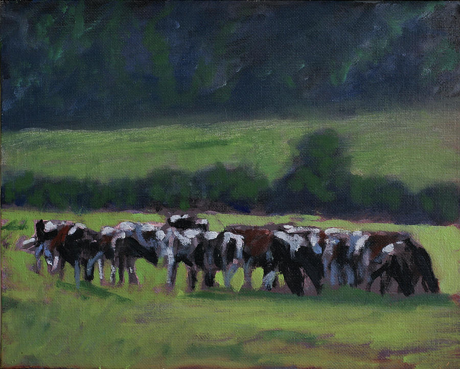 The grass is Greener Painting by David Zimmerman