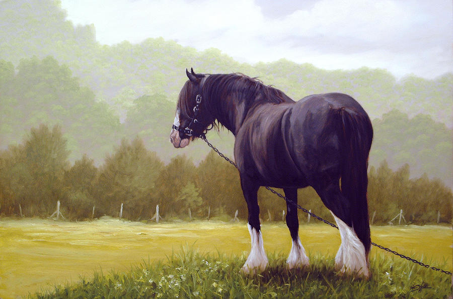 The grass is greener  Painting by John Silver