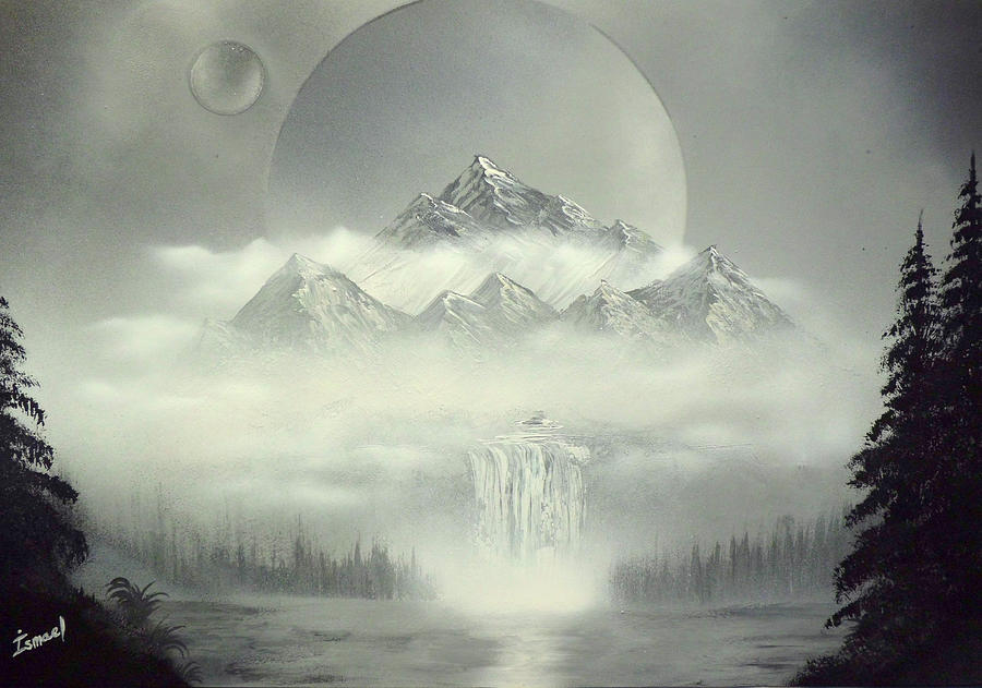 Landscape Painting - The gray mountain by Ismael Paint