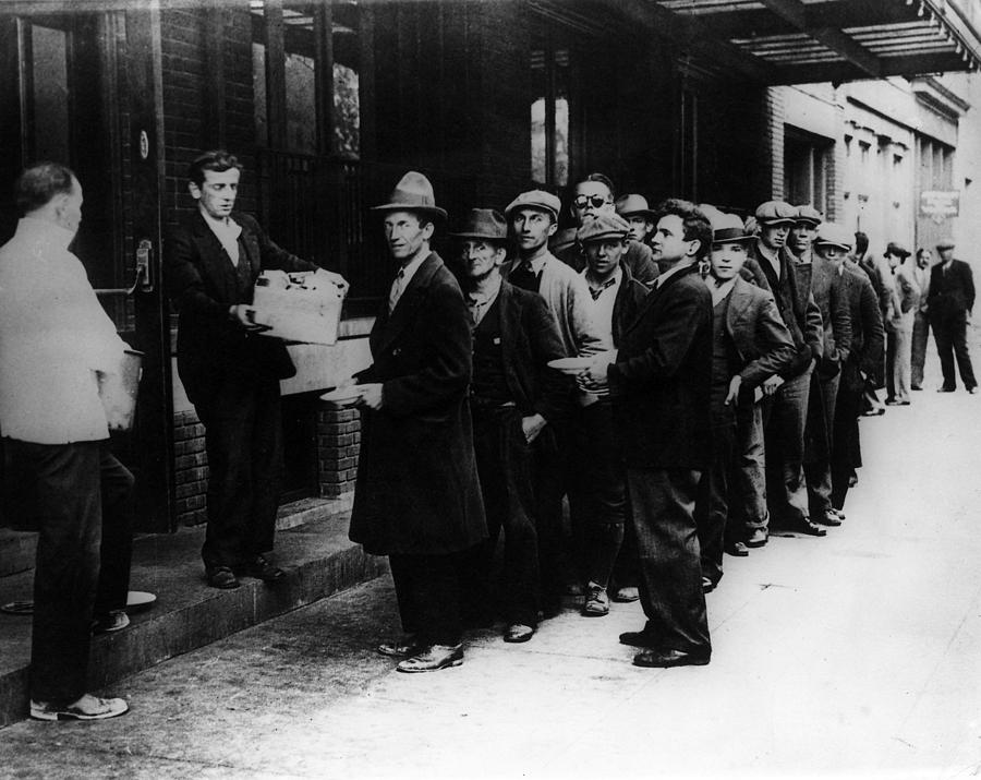 The Great Depression Men Line Photograph By Everett Pixels