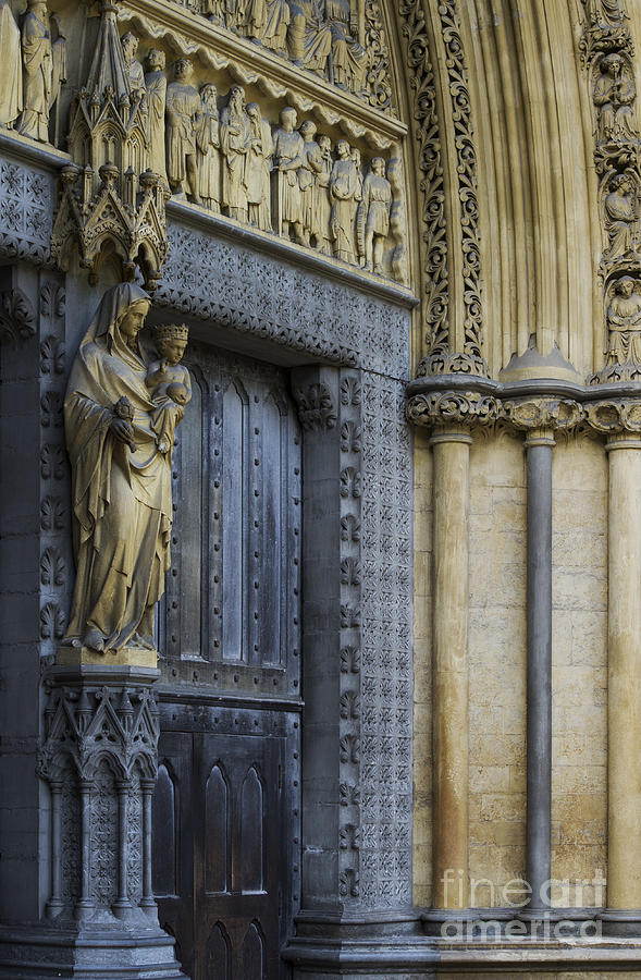 Westminster Abbey Photograph - The Great Door Westminster Abbey London by Tim Gainey