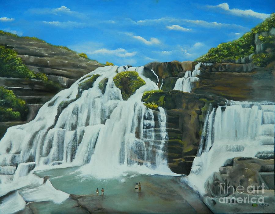 The Great Falls Painting by Kenneth Harris